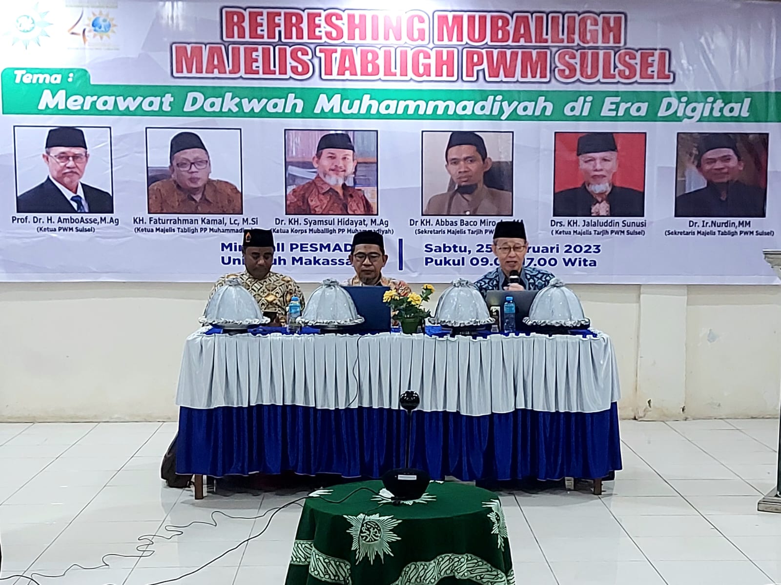 Pimpinan Wilayah (PW) Muhammadiyah Sulsel menggelar refreshing muballigh dengan tajuk Merawat Dakwah Muhammadiyah di Era Digital dilaksanakan di Pesmadina Unismuh Makassar, Sabtu (25/2/2023).