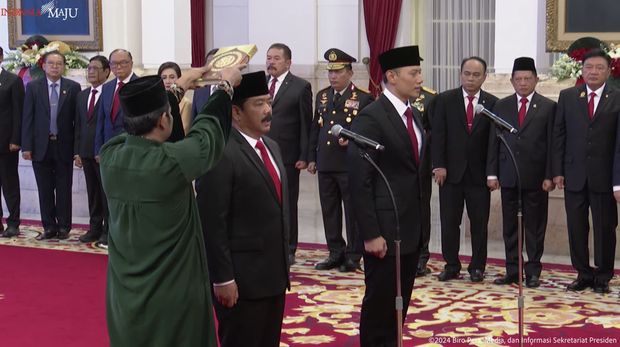 INT (Foto Pelantikan Menteri di Istana Negara Republik Indonesia).