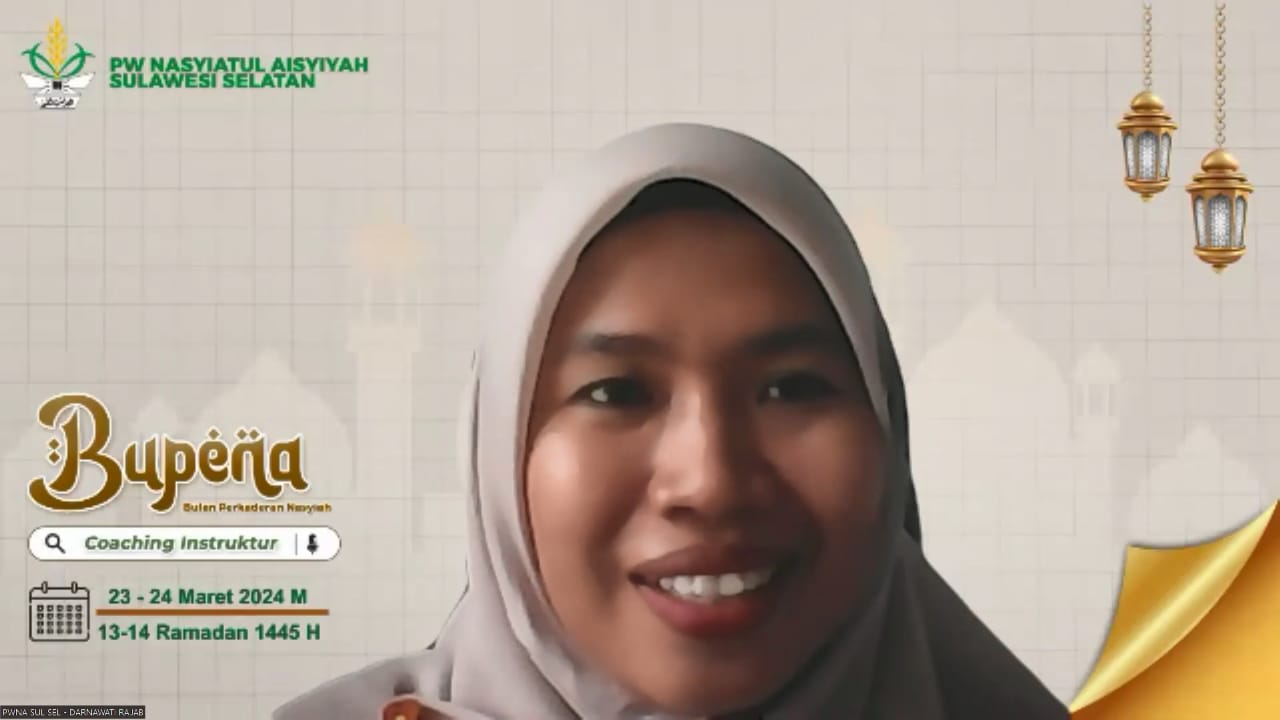 Ketua PW NA Sulsel Darnawati Rajab saat memberikan sambutan pada kegiatan Coaching Instruktur, Sabtu (23/3/2024) kemarin. Lewat kegiatan ini Nasyiatul Aisyiyah (NA) Sulsel komitmen cetak kader militan.