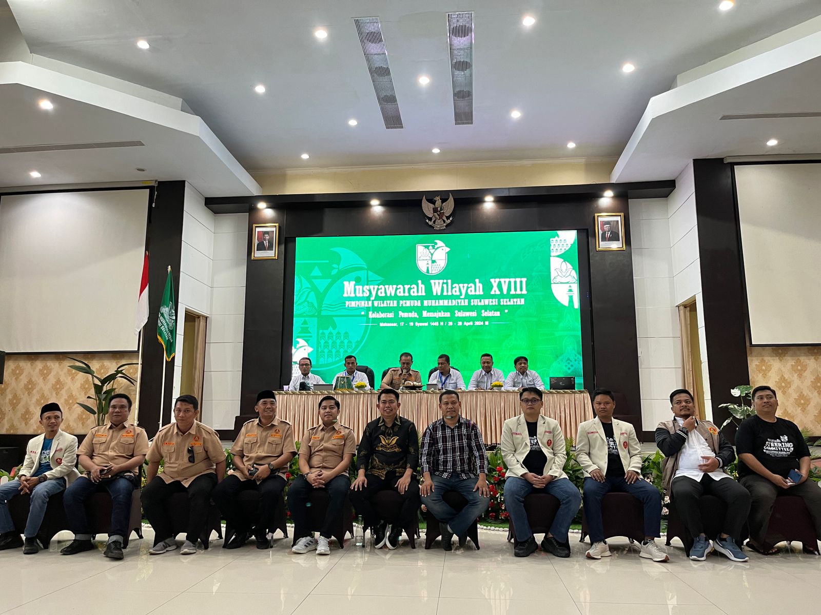 Para 11 Formatur Mufakat Terpilih Musyawarah Wilayah Pemuda Muhammadiyah Sulsel.