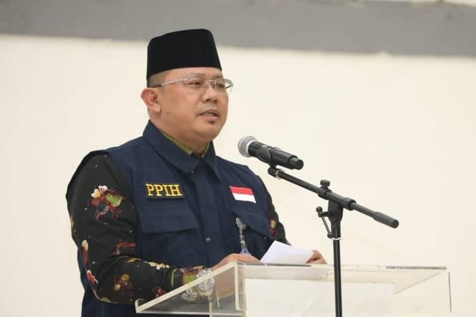 Direktur Pelayanan Haji Dalam Negeri pada Ditjen Penyelenggaraan Haji dan Umrah Saiful Mujab di Jakarta, Jumat (3/5/2024).