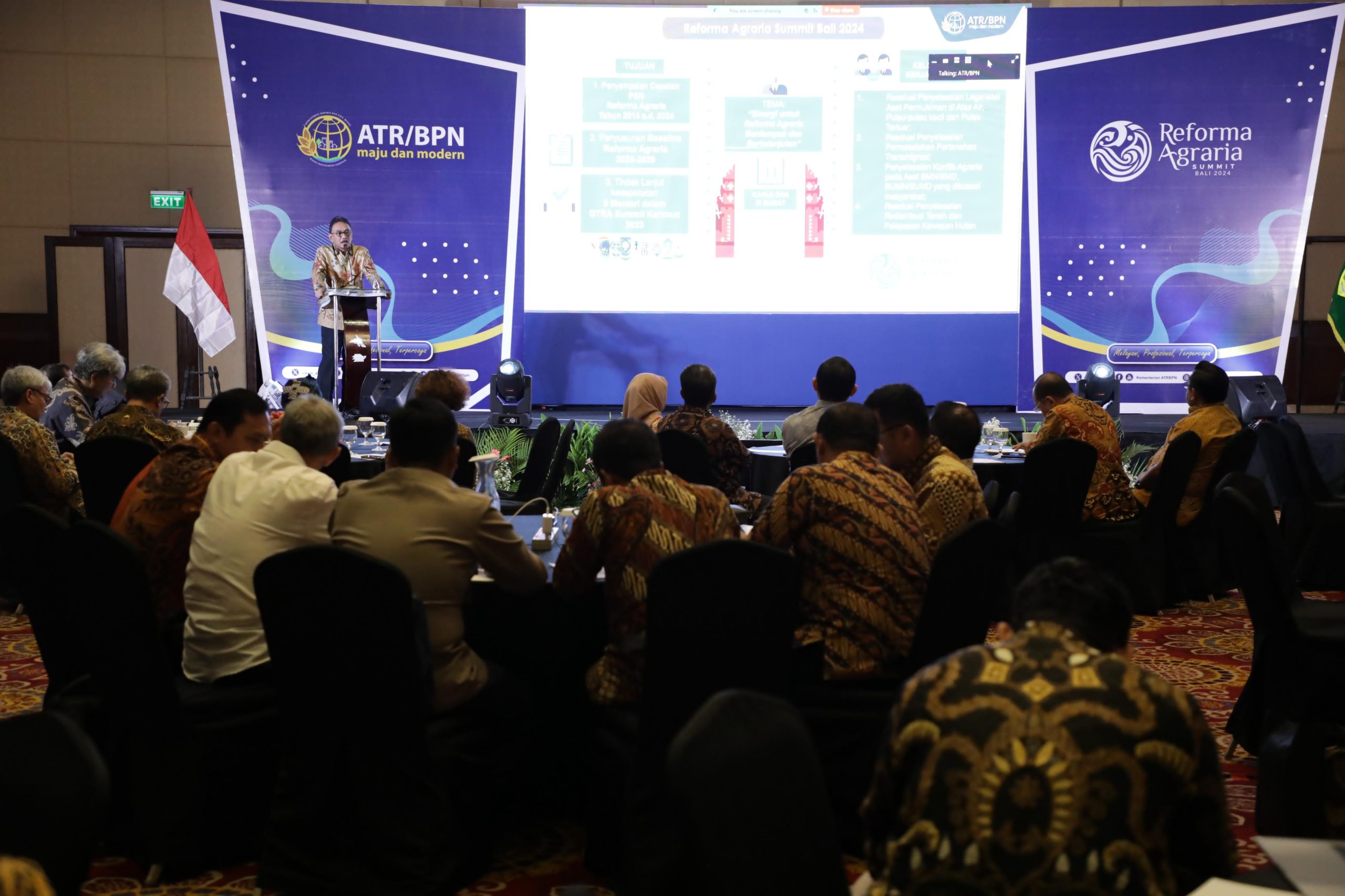 Suasana Workshop I Road to Reforma Agraria Summit Bali 2024, di Ritz Carlton Hotel, Mega Kuningan Jakarta, Rabu (29/5/2024).