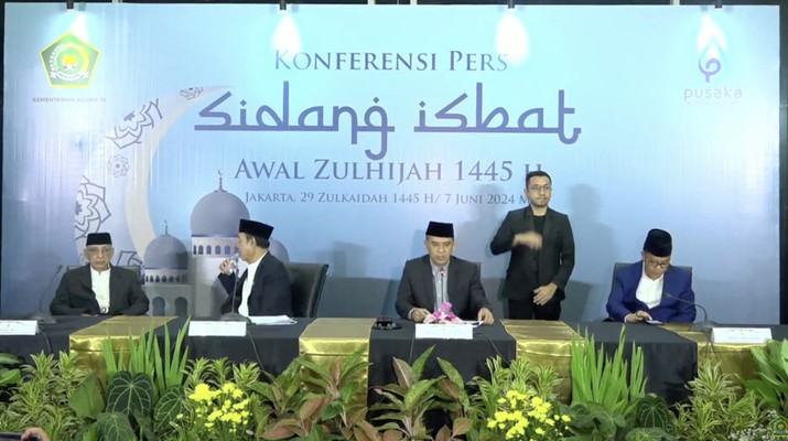 Pemerintah resmi menetapkan Idul Adha atau 10 Zulhijah 1445 Hijriah jatuh pada 17 Juni 2024.