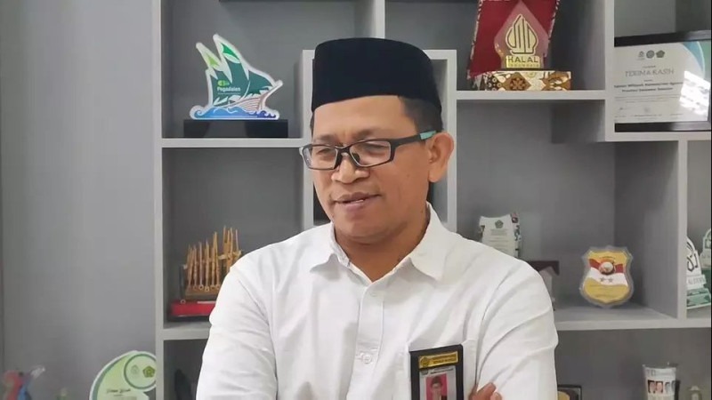 Kepala Bidang Penyelenggara Haji dan Umrah Kanwil Kemenag Sulsel H. Ikbal Ismail.