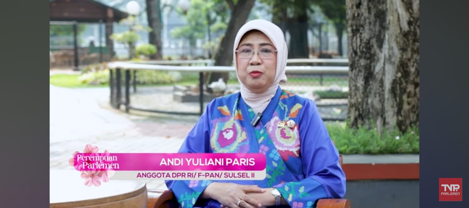 Anggota DPR RI dari Fraksi PAN, Andi Yuliani Paris.