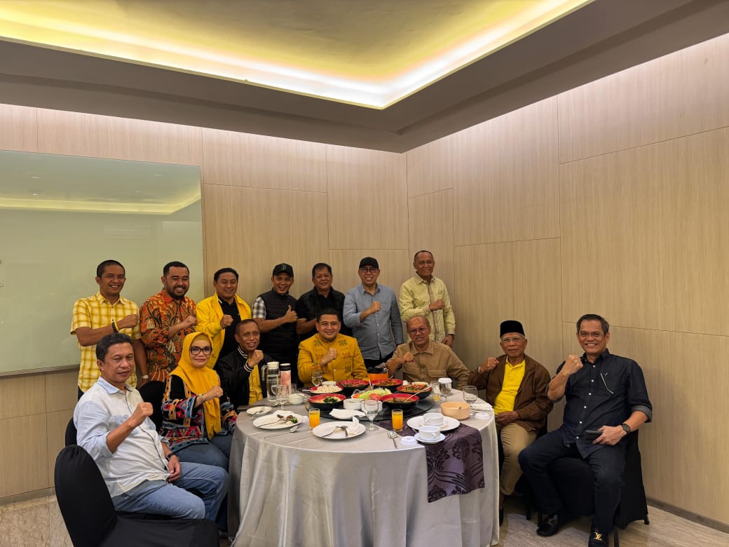 DPD 2 Golkar silaturahim bersama Munafri Arifuddin di Hotel Novotel Makassar, Minggu (29/6/2025).