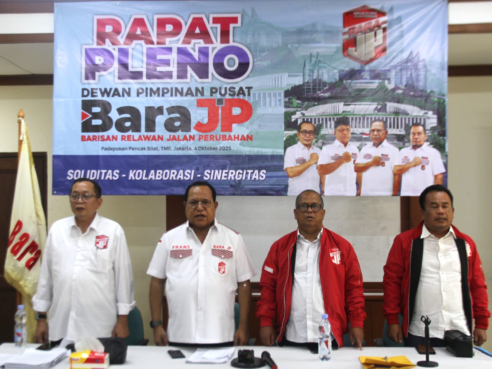 Dewan Pimpinan Pusat (DPP) Barisan Relawan Jalan Perubahan (Bara JP) menggelar Rapat Pleno Nasional.