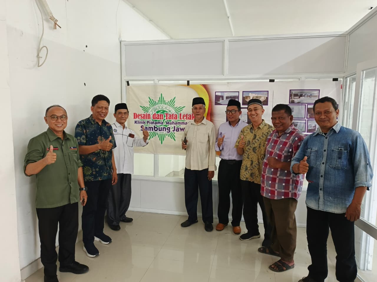 Kunjungan PDM Makassar ke PCM Sambungjawa dalam rangka persiapan Launching Klinik Pratama PCM Sambungjawa.