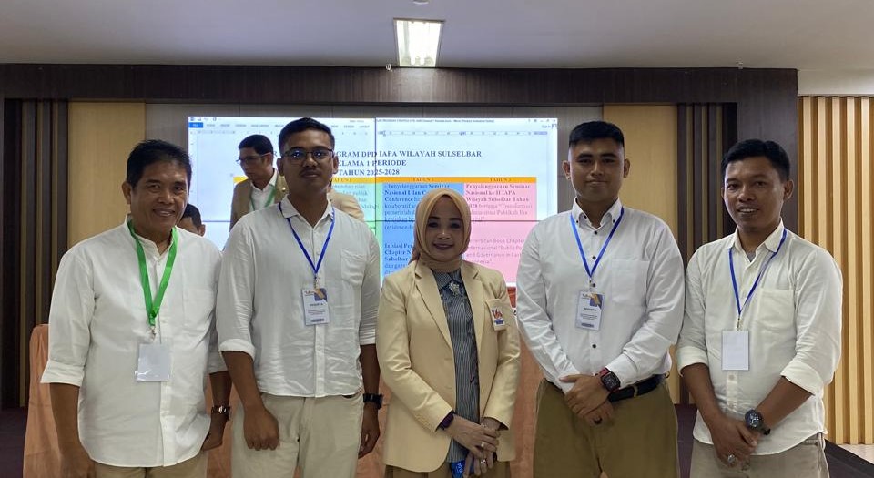 Pelantikan itu dirangkaikan dengan Rapat Kerja Daerah (Rakerda) IAPA Sulselbar di Ballroom Menara Pinisi Universitas Negeri Makassar (UNM), Jl AP Pettarani, Makassar, Sabtu (25/10/2025).