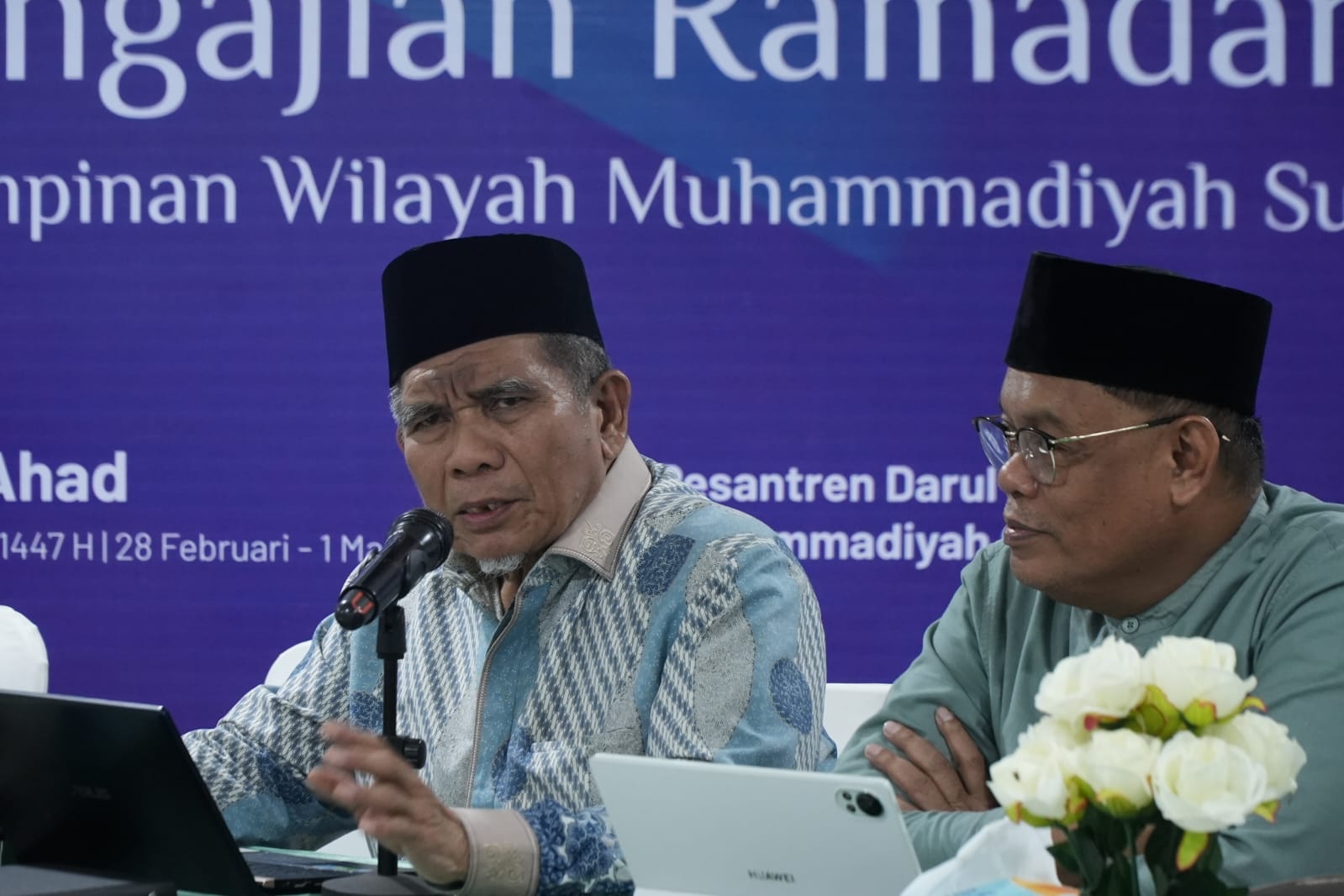 Hal itu ia sampaikan dalam rangkaian Pengajian Ramadan 1447 H PWM Sulsel yang digelar di Pesantren Darul Arqam Gombara, Sabtu, 28 Februari 2026.