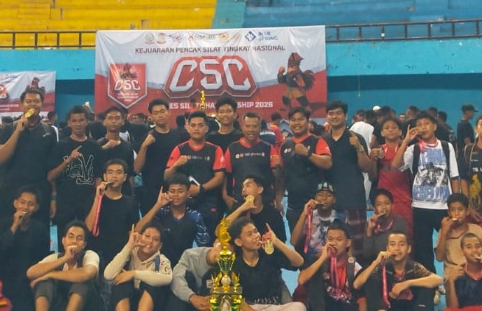 Tapak Suci SMP Buq’atun Mubarakah Pesantren Darul Aman kembali menorehkan prestasi membanggakan dalam ajang nasional Celebes Silat Championship 2026 yang digelar di GOR Sudiang pada 8–10 Mei 2026.