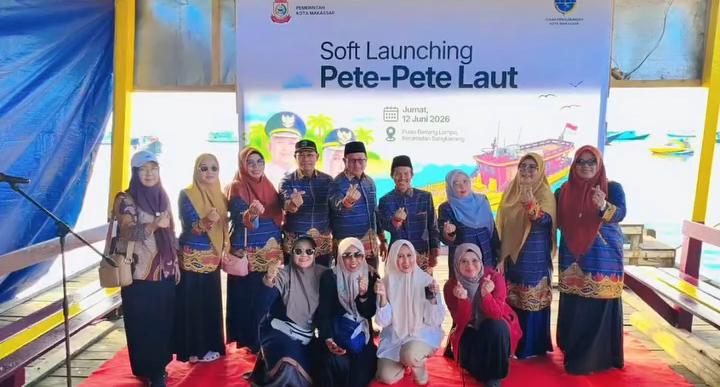 soft launching di Dermaga Pulau Barrang Lompo, Kecamatan Kepulauan Sangkarrang, Jumat (12/6/2026).