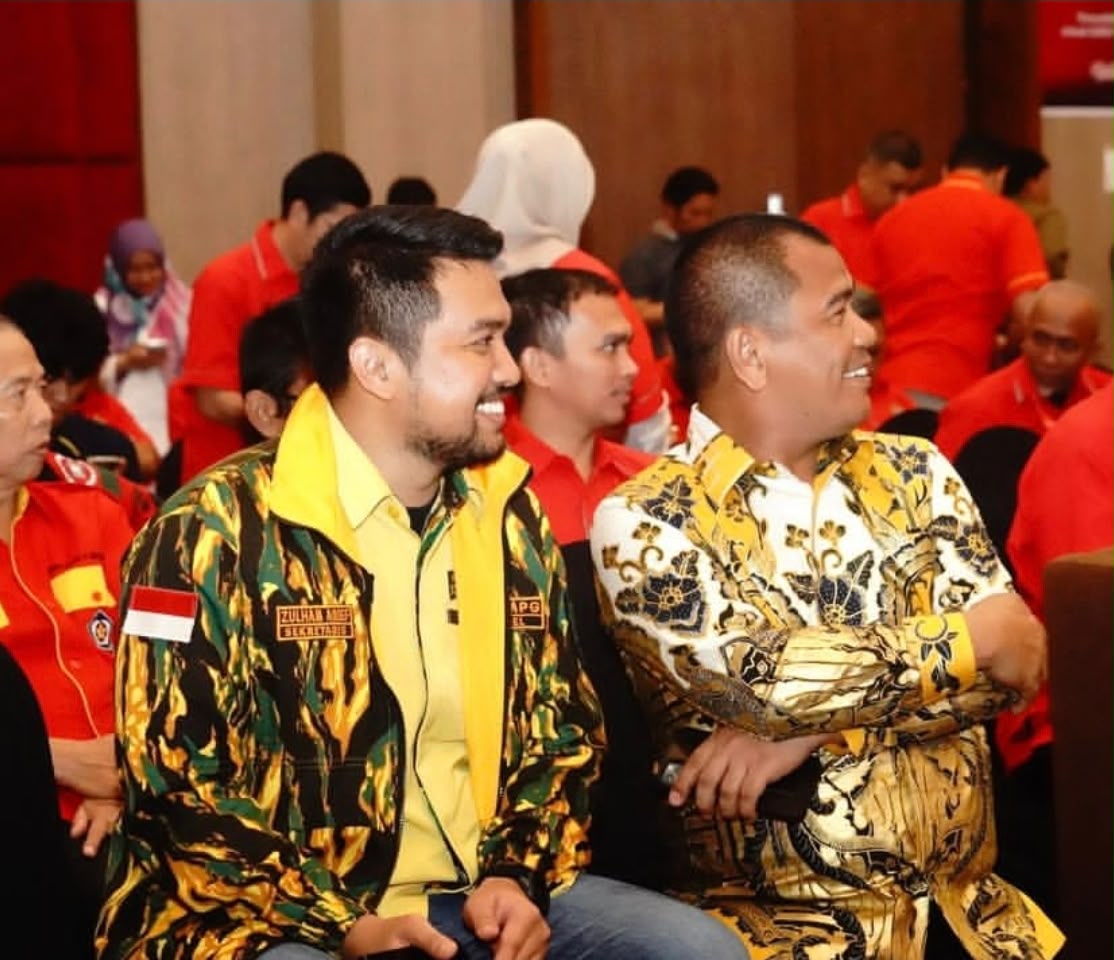 Ketua AMPG Sulsel Rahman Pina dan Sekretaris AMPG Sulsel Zulham Arief.