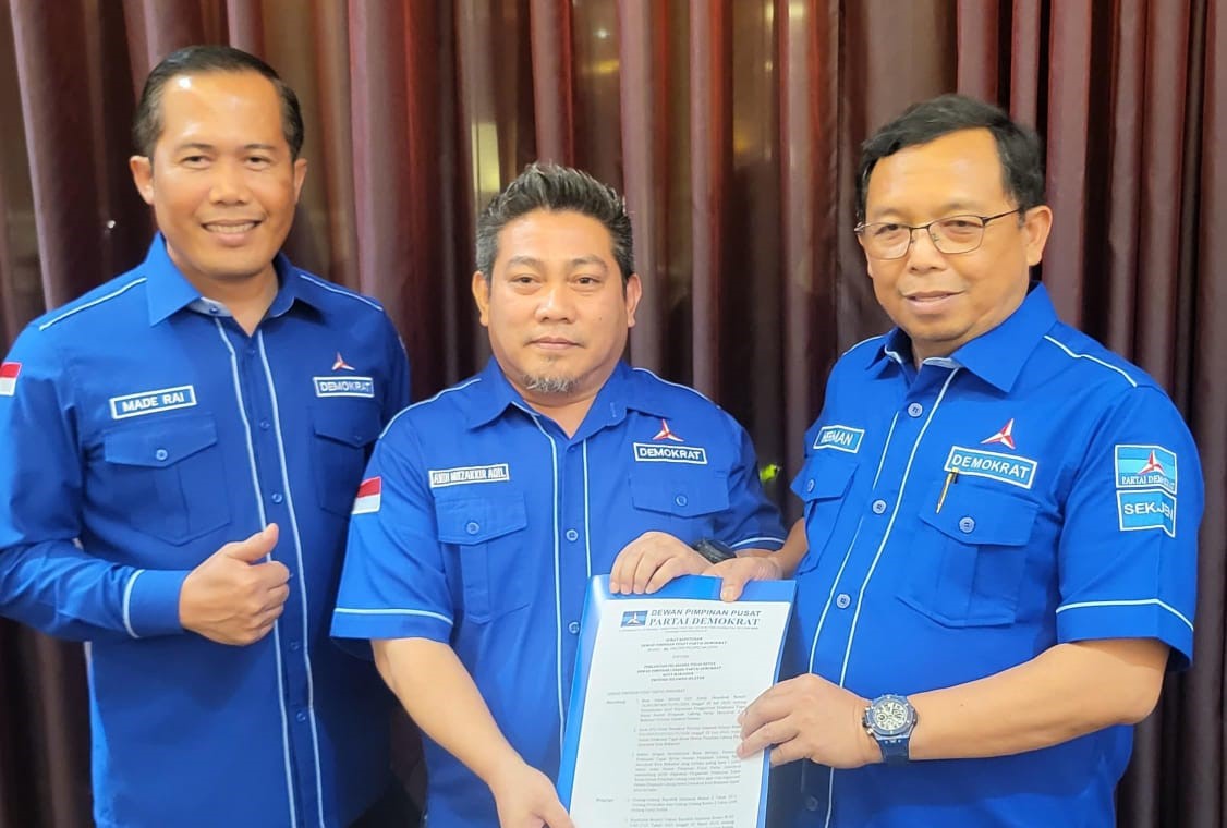 Anggota DPR RI Dapil Sulsel II, Andi Muzakkir Aqil, sebagai Pelaksana Tugas (Plt) Ketua DPC Partai Demokrat Kota Makassar.