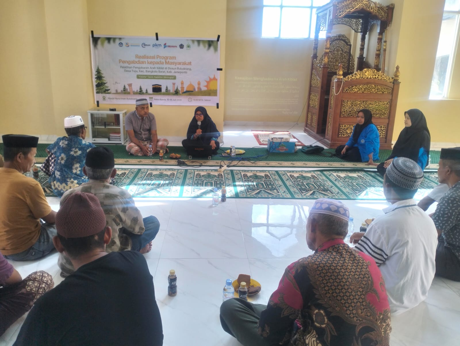 Kegiatan ini berlangsung di Masjid Nurul Iman Buludoang, Desa Tuju, Kecamatan Bangkala Barat, Kabupaten Jeneponto, Rabu (15/7/2026).