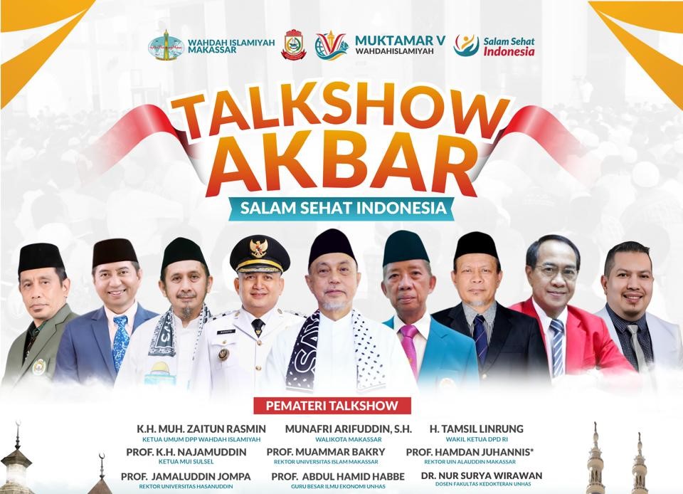 Wahdah Islamiyah akan menghadirkan berbagai program edukasi, layanan kesehatan, dan aktivitas keluarga dalam kegiatan "Salam Sehat Indonesia" yang dipusatkan di Masjid Al-Markaz Al-Islami, Makassar, pada Sabtu–Ahad, (18–19/7/2026).