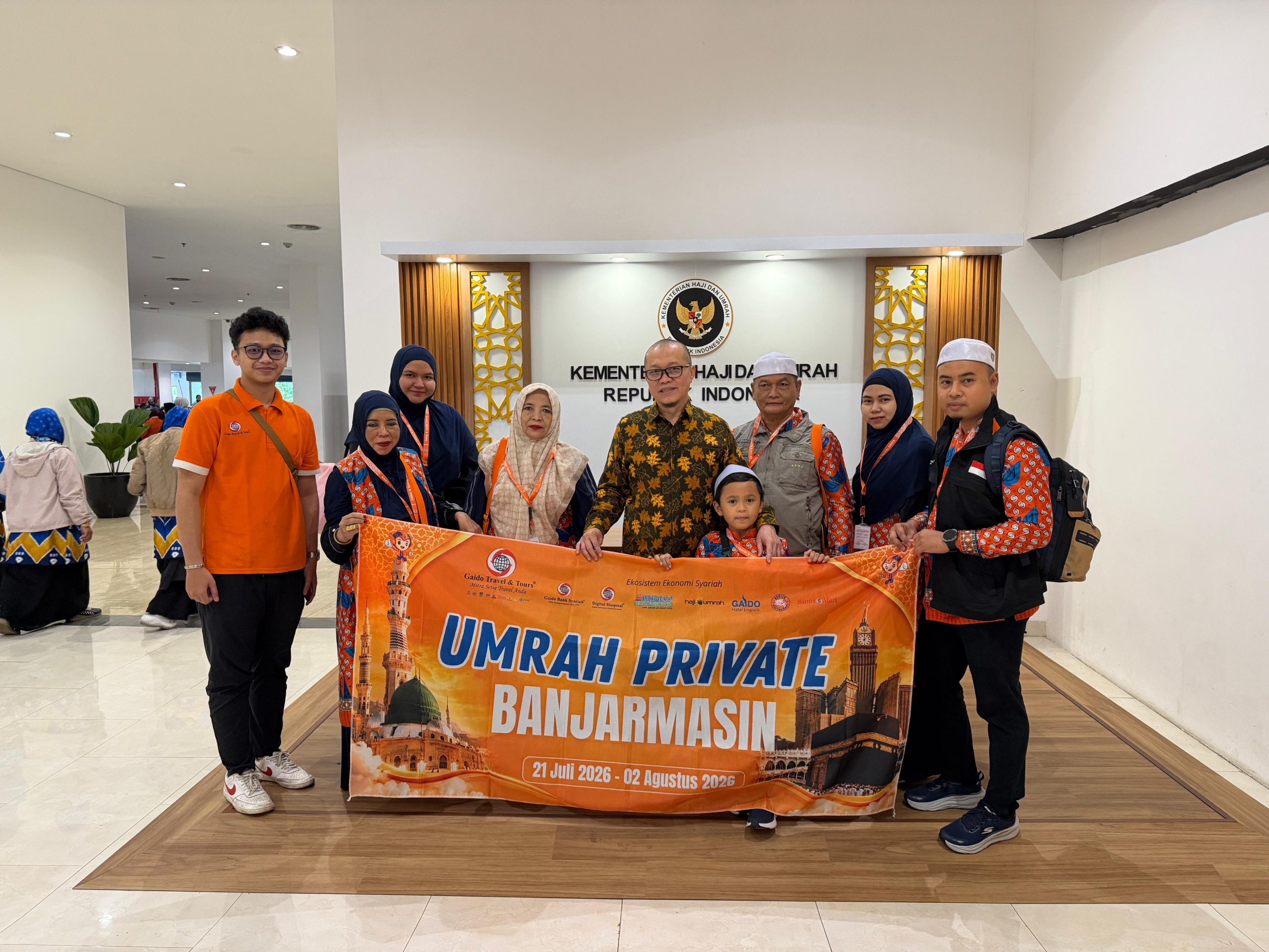 Program Umrah 13 Hari Dua Jumat yang digagas Gaido Travel Cabang Banjarmasin sukses digelar dan mendapat apresiasi dari para jemaah.