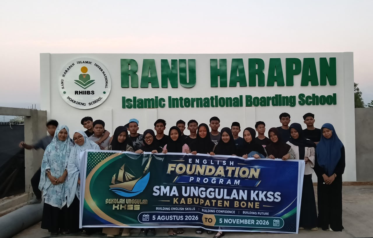 SMA Unggulan KKSS Bone gelar study melalui English Foundation Program di Ranu Harapan Islamic International Boarding School (RHIIBS) Maros selama tiga bulan, mulai 5 Agustus hingga 5 November 2026.