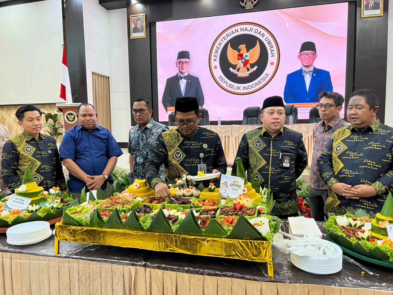 Suasana peringatan Hari Khidmat Kementerian Haji dan Umrah Republik Indonesia Sulsel untuk pertama kalinya, Selasa (8/9/2026).