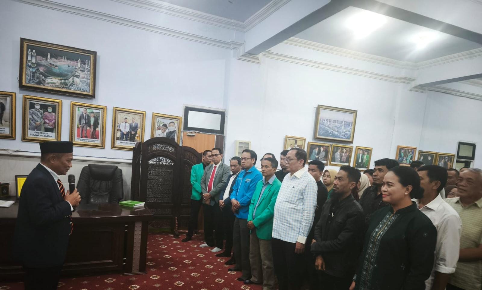 Suasana pelantikan pimpinan kampus UIT Makassar, Kamis (17/9/2026).