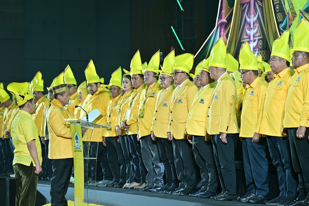 Pengurus DPD I Partai Golkar Sulawesi Selatan periode 2026–2031 resmi dilantik di Hotel Four Points, Jalan Andi Djemma, Makassar, Minggu (25/10/2026).